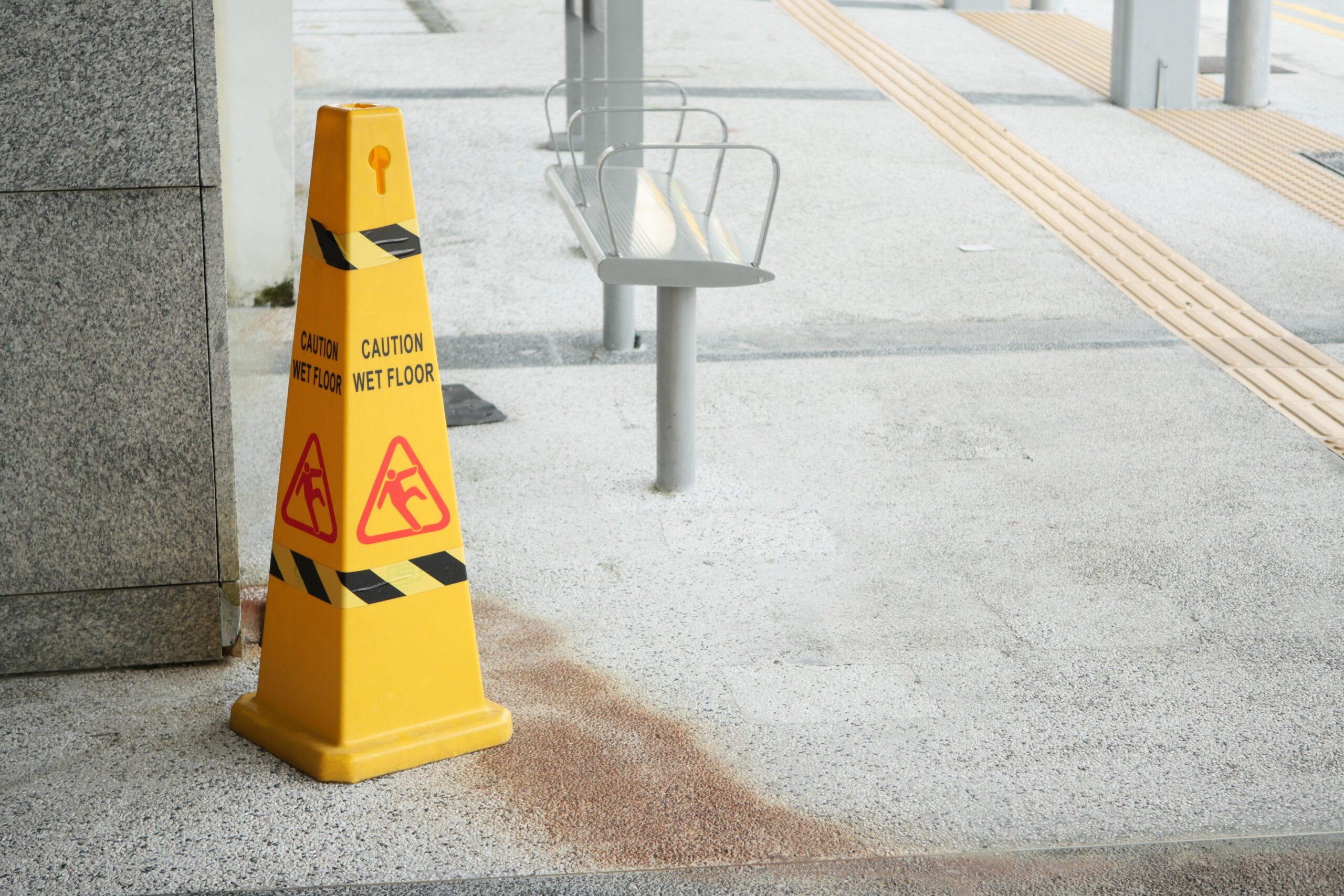 slippery sidewalks and parking lots slip-and-fall accidents